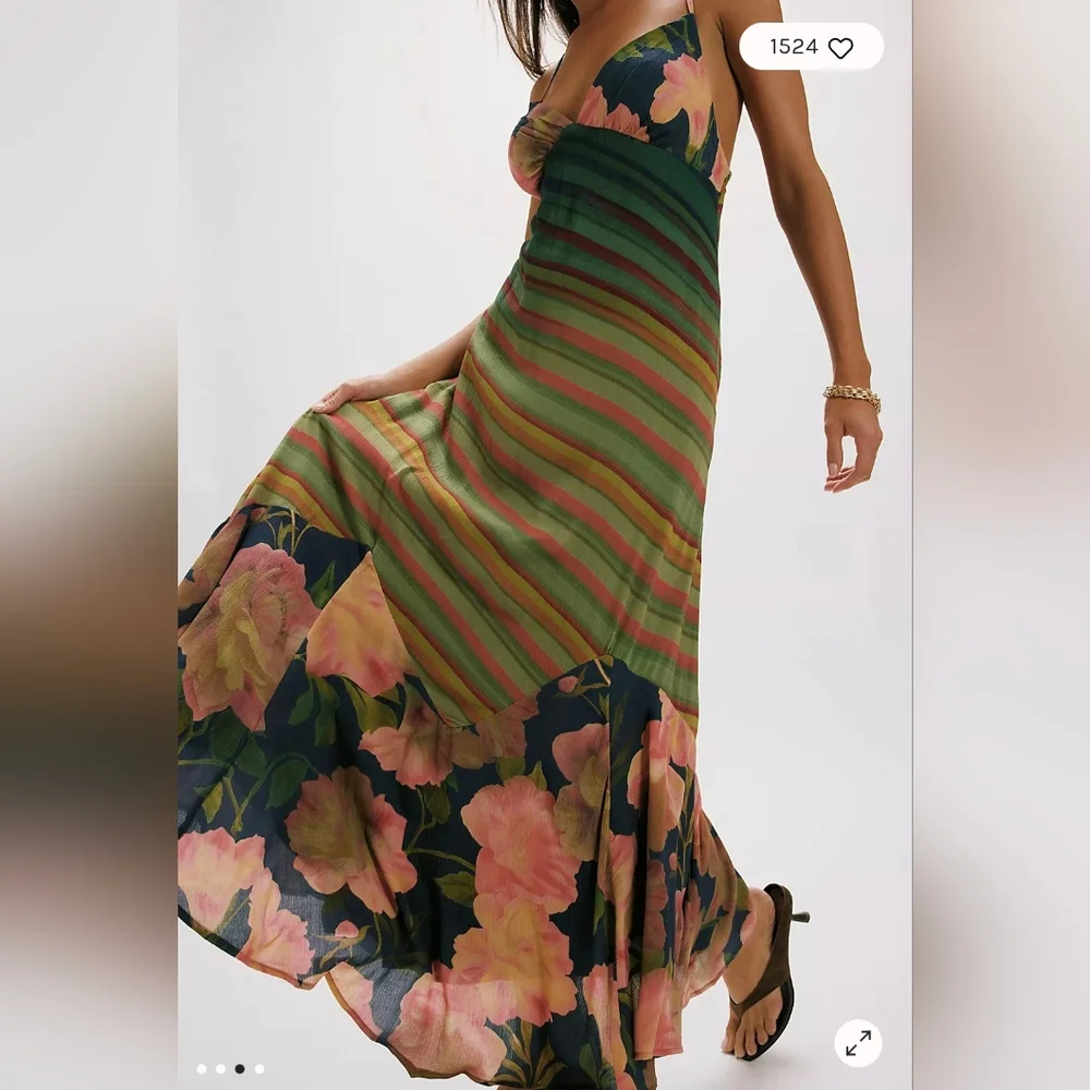 Free People Movement Painted Sands Maxi Dress Xs $198 - Picture 1 of 5